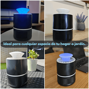 Lámpara antimosquitos por succión